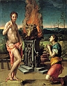 BRONZINO (1503-1572) - Pigmalione e Galatea